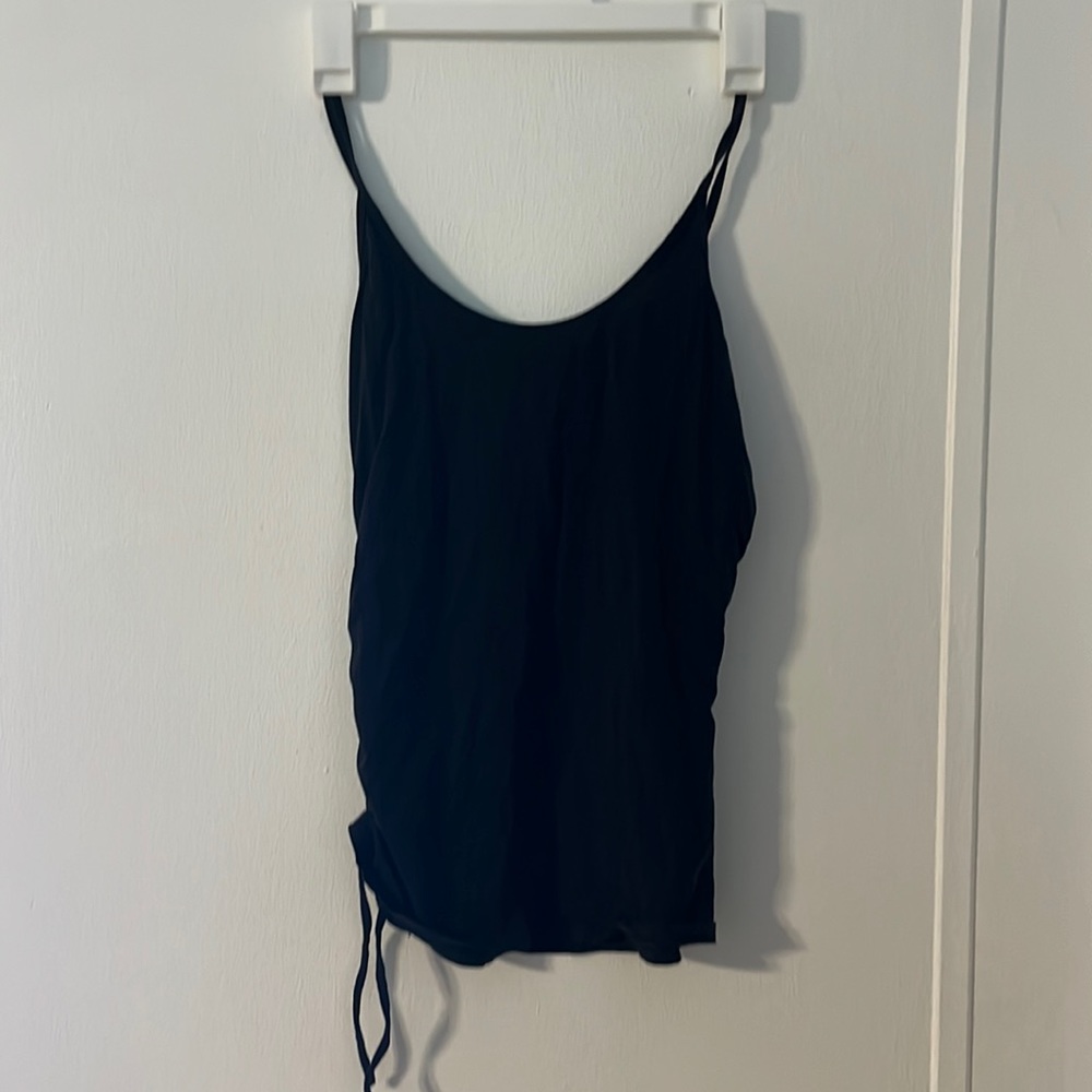Lululemon black side tie tank top